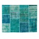 Handmade Patchwork Rug Made from Over-Dyed Vintage Carpets, CUSTOM OPTIONS Av.