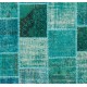 Handmade Patchwork Rug Made from Over-Dyed Vintage Carpets, CUSTOM OPTIONS Av.