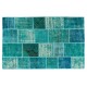 Handmade Patchwork Rug Made from Over-Dyed Vintage Carpets, CUSTOM OPTIONS Av.