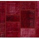 Handmade Patchwork Rug Made from Over-Dyed Vintage Carpets, CUSTOM OPTIONS Av.