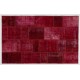 Handmade Patchwork Rug Made from Over-Dyed Vintage Carpets, CUSTOM OPTIONS Av.