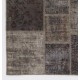 Contemporary Gray and Beige Patchwork Rug for Living Room | Hand-Knotted Turkish Overdyed Wool Carpet Contemporary Gray and Beige Patchwork Rug for Living Room | Hand-Knotted Turkish Overdyed Wool Carpet