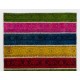 Handmade Turkish Bohemian Patchwork Rug for Modern Interiors. Vintage Wool Carpet in Vivid Colors