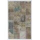 Handmade Patchwork Rug Made from Over-Dyed Vintage Carpets, CUSTOM OPTIONS Av.