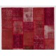 Handmade Patchwork Rug Made from Over-Dyed Vintage Carpets, CUSTOM OPTIONS Av.
