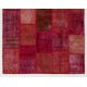 Handmade Patchwork Rug Made from Over-Dyed Vintage Carpets, CUSTOM OPTIONS Av.