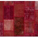 Handmade Patchwork Rug Made from Over-Dyed Vintage Carpets, CUSTOM OPTIONS Av.