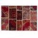 Handmade Patchwork Rug, Central Anatolian Oriental Carpet, Modern Floor Covering