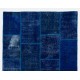 Handmade Patchwork Rug Made from Over-Dyed Vintage Carpets, CUSTOM OPTIONS Av. Handmade Patchwork Rug Made from Over-Dyed Vintage Carpets, CUSTOM OPTIONS Av.