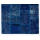 Handmade Patchwork Rug Made from Over-Dyed Vintage Carpets, CUSTOM OPTIONS Av. Handmade Patchwork Rug Made from Over-Dyed Vintage Carpets, CUSTOM OPTIONS Av.