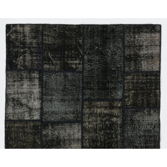 Handmade Patchwork Rug Made from Over-Dyed Vintage Carpets, CUSTOM OPTIONS Av. Handmade Patchwork Rug Made from Over-Dyed Vintage Carpets, CUSTOM OPTIONS Av.