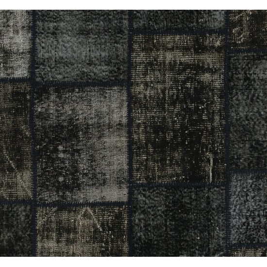 Handmade Patchwork Rug Made from Over-Dyed Vintage Carpets, CUSTOM OPTIONS Av. Handmade Patchwork Rug Made from Over-Dyed Vintage Carpets, CUSTOM OPTIONS Av.