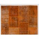 Handmade Patchwork Rug Made from Over-Dyed Vintage Carpets, CUSTOM OPTIONS Av.