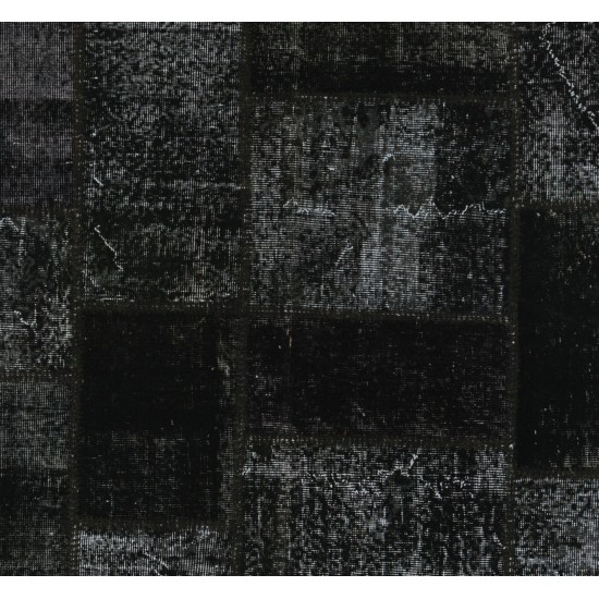 Handmade Patchwork Rug Made from Over-Dyed Vintage Carpets, CUSTOM OPTIONS Av. Handmade Patchwork Rug Made from Over-Dyed Vintage Carpets, CUSTOM OPTIONS Av.