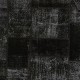 Handmade Black Patchwork Rug for Living Room, Bedroom and Dining Room | Modern Overdyed Turkish Wool Carpet Handmade Black Patchwork Rug for Living Room, Bedroom and Dining Room | Modern Overdyed Turkish Wool Carpet