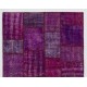 Handmade Patchwork Rug Made from Over-Dyed Vintage Carpets, CUSTOM OPTIONS Av.