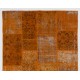 Handmade Patchwork Rug Made from Over-Dyed Vintage Carpets, CUSTOM OPTIONS Av. Handmade Patchwork Rug Made from Over-Dyed Vintage Carpets, CUSTOM OPTIONS Av.