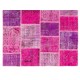 Handmade Patchwork Rug Made from Over-Dyed Vintage Carpets, CUSTOM OPTIONS Av.