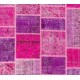Handmade Patchwork Rug Made from Over-Dyed Vintage Carpets, CUSTOM OPTIONS Av.