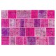 Handmade Patchwork Rug Made from Over-Dyed Vintage Carpets, CUSTOM OPTIONS Av.