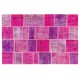 Handmade Patchwork Rug Made from Over-Dyed Vintage Carpets, CUSTOM OPTIONS Av.