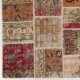 Vintage Red and Beige Patchwork Rug | Hand-Knotted Turkish Village Carpet for Living Room and Bedroom Vintage Red and Beige Patchwork Rug | Hand-Knotted Turkish Village Carpet for Living Room and Bedroom
