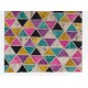 Modern Colorful Handmade Turkish Patchwork Rug with Unlimited Triangles Design