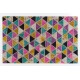 Vintage Patchwork Rug with Unlimited Triangles Design, CUSTOM OPTIONS AVAILABLE