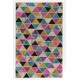 Modern Colorful Handmade Turkish Patchwork Rug with Unlimited Triangles Design