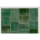 Handmade Patchwork Rug Made from Over-Dyed Vintage Carpets, CUSTOM OPTIONS Av. Handmade Patchwork Rug Made from Over-Dyed Vintage Carpets, CUSTOM OPTIONS Av.