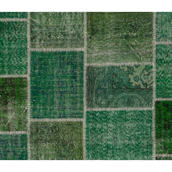 Handmade Patchwork Rug Made from Over-Dyed Vintage Carpets, CUSTOM OPTIONS Av. Handmade Patchwork Rug Made from Over-Dyed Vintage Carpets, CUSTOM OPTIONS Av.