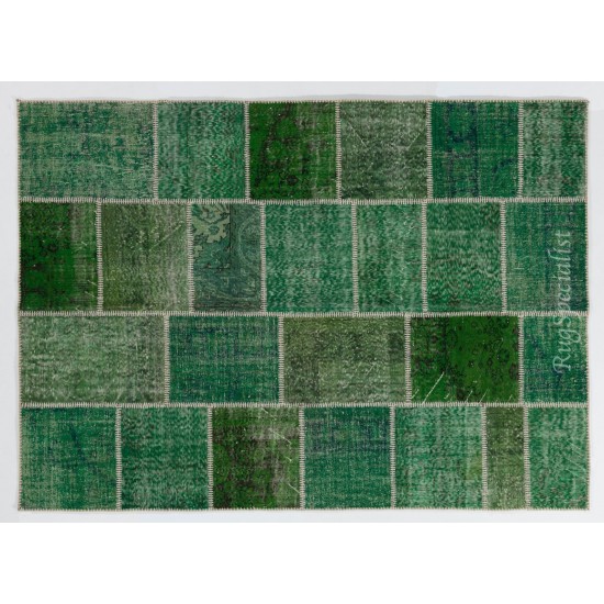 Handmade Patchwork Rug Made from Over-Dyed Vintage Carpets, CUSTOM OPTIONS Av. Handmade Patchwork Rug Made from Over-Dyed Vintage Carpets, CUSTOM OPTIONS Av.