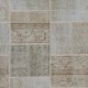 Traditional Hand-Knotted Wool Patchwork Rug | Vintage Muted Earth Tone Turkish Carpet Traditional Hand-Knotted Wool Patchwork Rug | Vintage Muted Earth Tone Turkish Carpet