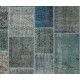 Handmade Patchwork Rug Made from Over-Dyed Vintage Carpets, CUSTOM OPTIONS Av.