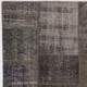Handmade Gray Patchwork Rug | Modern Overdyed Turkish Wool Carpet for Living Room, Bedroom and Study Room Handmade Gray Patchwork Rug | Modern Overdyed Turkish Wool Carpet for Living Room, Bedroom and Study Room