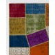 Hand-Knotted Bright Colorful Patchwork Rug | Contemporary Turkish Wool Carpet for Living Room, Nursery and Entryway Hand-Knotted Bright Colorful Patchwork Rug | Contemporary Turkish Wool Carpet for Living Room, Nursery and Entryway