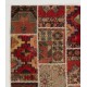 Traditional Hand-Knotted Wool Patchwork Rug | Vintage Turkish Carpet Traditional Hand-Knotted Wool Patchwork Rug | Vintage Turkish Carpet