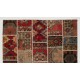 Handmade Patchwork Rug Made from Vintage Village Rugs, Custom Options Available