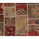 Handmade Patchwork Rug Made from Vintage Village Rugs, Custom Options Available