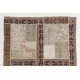 Contemporary Patchwork Rug. Handmade Turkish Carpet for Kitchen, Bedroom and Living Room Decor