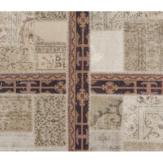 Handmade Patchwork Rug Made from Over-Dyed Vintage Carpets, CUSTOM OPTIONS Av. Handmade Patchwork Rug Made from Over-Dyed Vintage Carpets, CUSTOM OPTIONS Av.