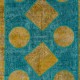 Modern Mustard Yellow and Teal Blue Patchwork Rug | Hand-Knotted Turkish Wool Carpet for Living Room, Bedroom and Dining Room Modern Mustard Yellow and Teal Blue Patchwork Rug | Hand-Knotted Turkish Wool Carpet for Living Room, Bedroom and Dining Room