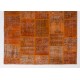 Handmade Patchwork Rug Made from Over-Dyed Vintage Carpets, CUSTOM OPTIONS Av. Handmade Patchwork Rug Made from Over-Dyed Vintage Carpets, CUSTOM OPTIONS Av.