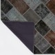 Hand-Knotted Black, Gray and Brown Patchwork Rug | Modern Turkish Wool Carpet for Living Room, Entryway and Nursery