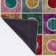 Bohemian Style Colorful Handmade Wool Carpet. Modern Geometric Turkish Patchwork Rug