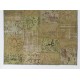 Modern Handmade Turkish Patchwork Rug in Army Green, Light Green and Moss Green Colors