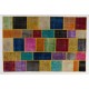 Colorful Handmade Turkish Patchwork Rug for Dining Room, Kitchen, Living Room and Bedroom, Customizable