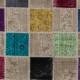 Colorful Turkish Overdyed Patchwork Rug | Hand-Knotted Wool Area Rug for Modern Living Room Colorful Turkish Overdyed Patchwork Rug | Hand-Knotted Wool Area Rug for Modern Living Room