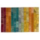 Bright Handmade Turkish Patchwork Rug for Modern Interiors, Custom Multicolored Vintage Carpet