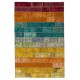 Bright Handmade Turkish Patchwork Rug for Modern Interiors, Custom Multicolored Vintage Carpet